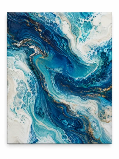 Tides painting on a plain white background
